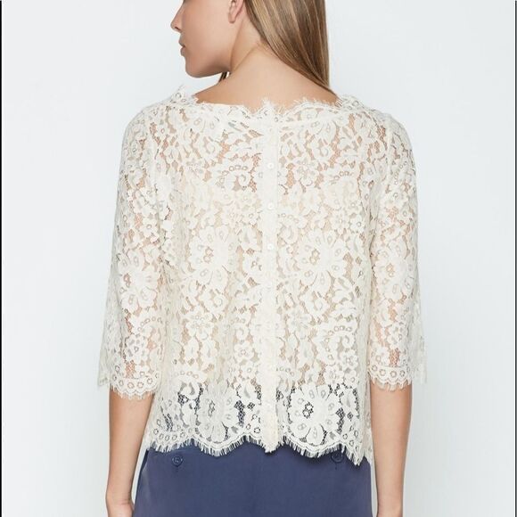 Joie Elvia Lace Button-Back Top Size XS - Picture 8 of 8